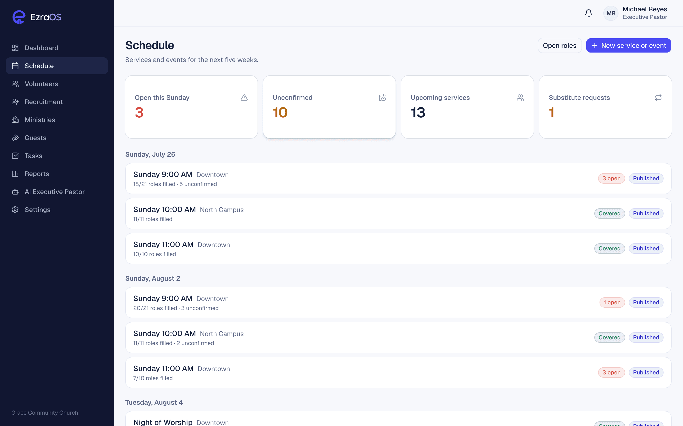 Scheduling in EzraOS